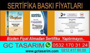 sertifika basımı