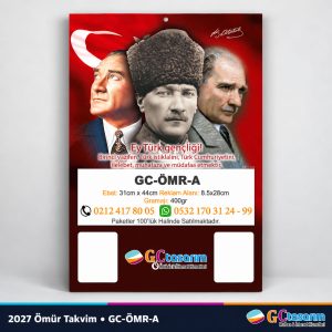 Atatürk Duvar Takvimi