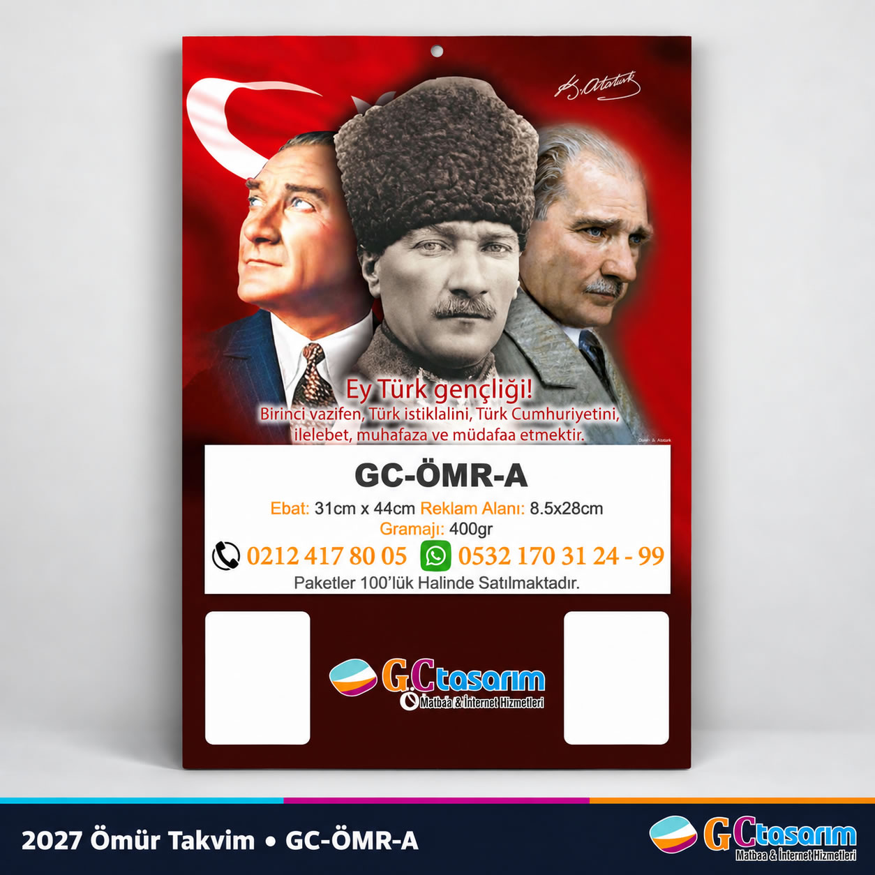 Atatürk Duvar Takvimi